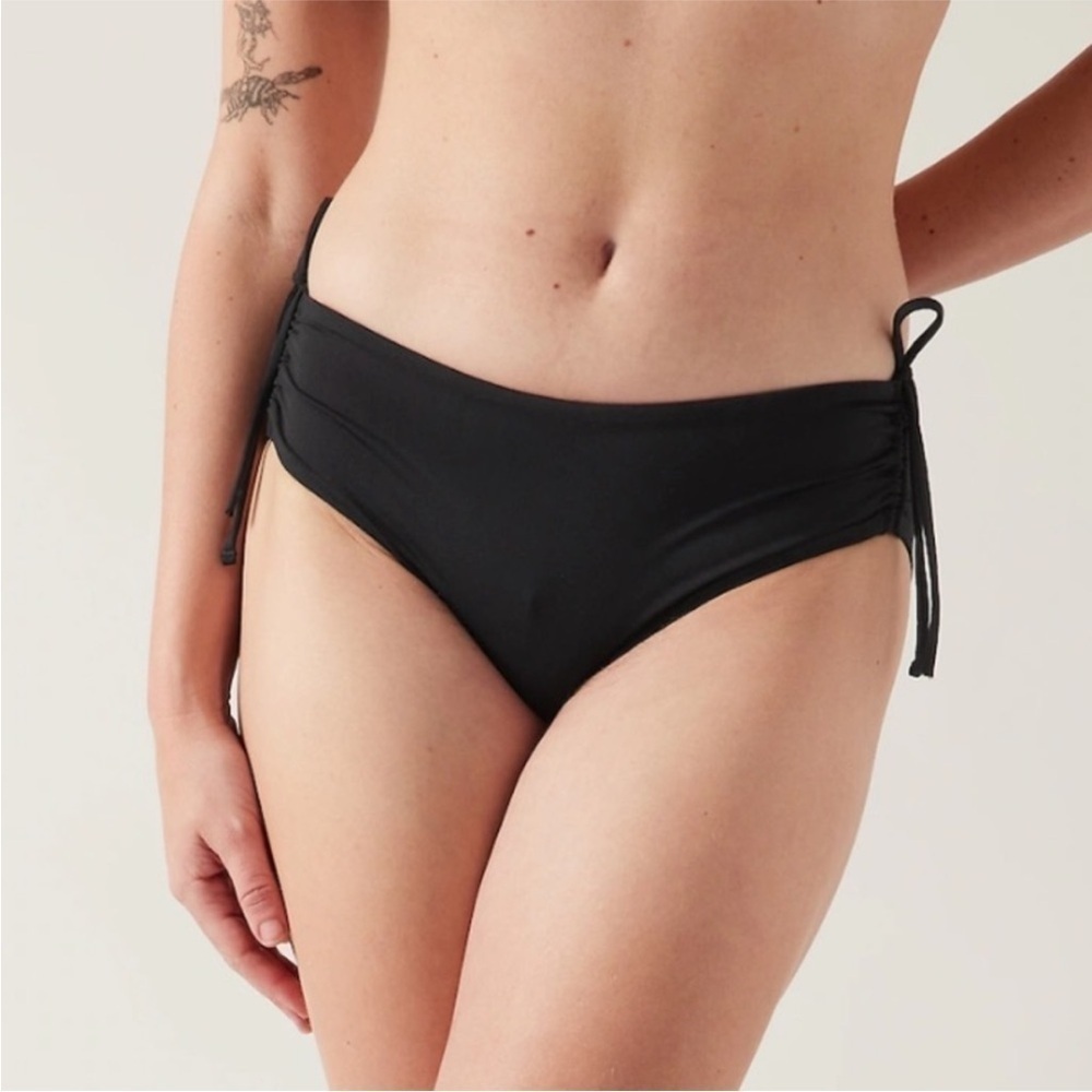 NWT! Athleta Black Cinch Full Swim Bottom - Size XS ⛱️